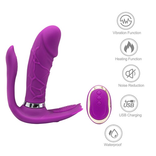 Powerful Remote control Wearable Massager Female Wireless Massage for Women Heat - Picture 7 of 24