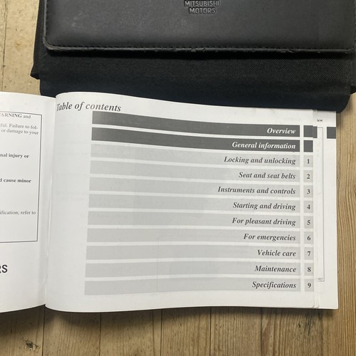 04-08 MITSUBISHI COLT OWNERS HANDBOOK MANUAL & WALLET 2006 Ref16665 DAMAGED - Picture 7 of 17