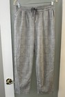 A NEW DAY Pants, Women's Size Small, Gray White, Houndstooth, Tie Waist, Ankle — photo 1