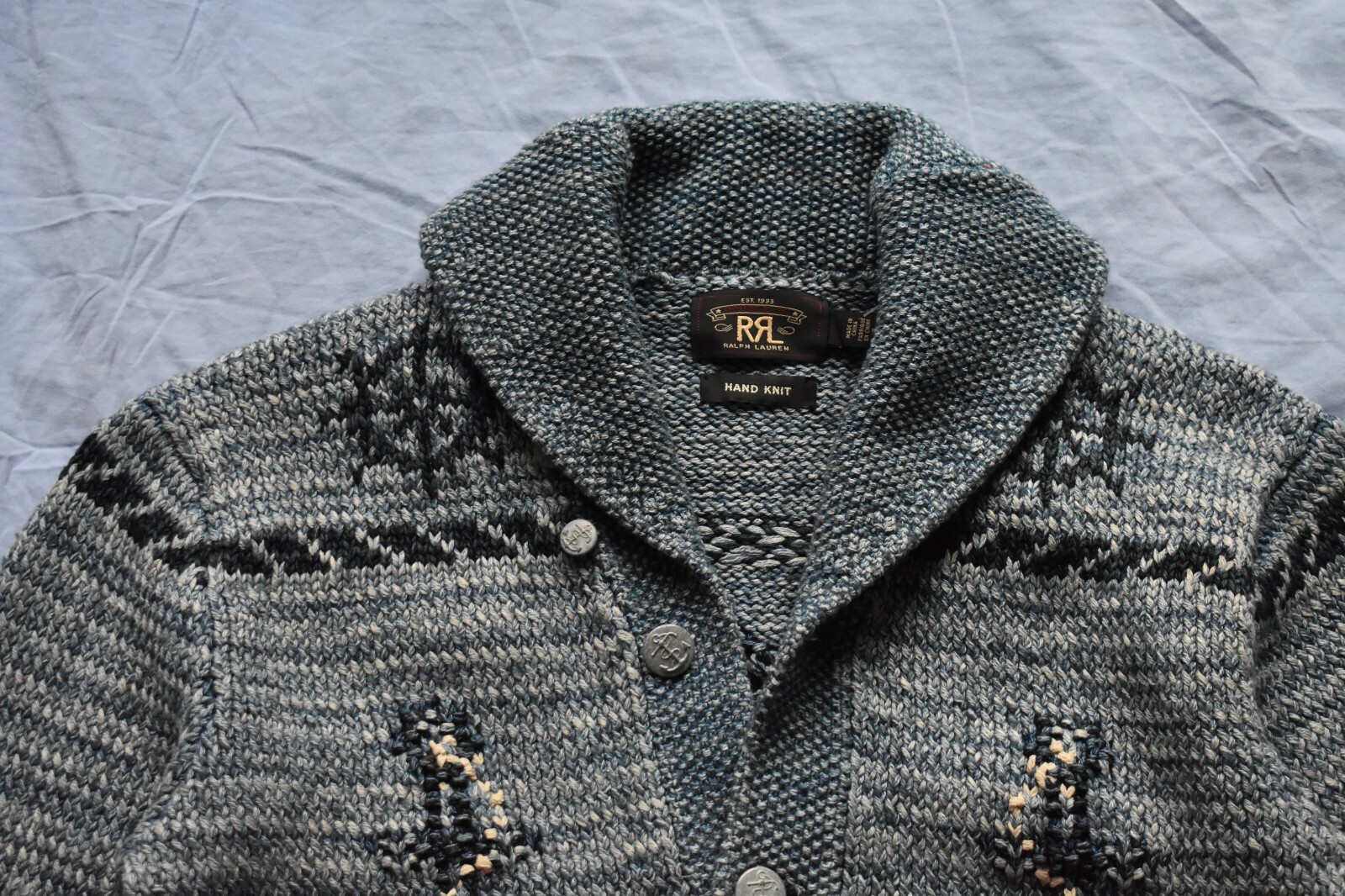 ralph lauren nautical shawl cardigan