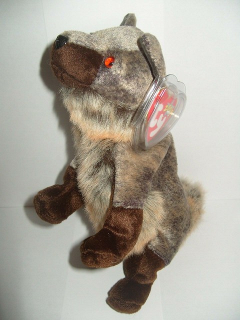 wolf beanie baby