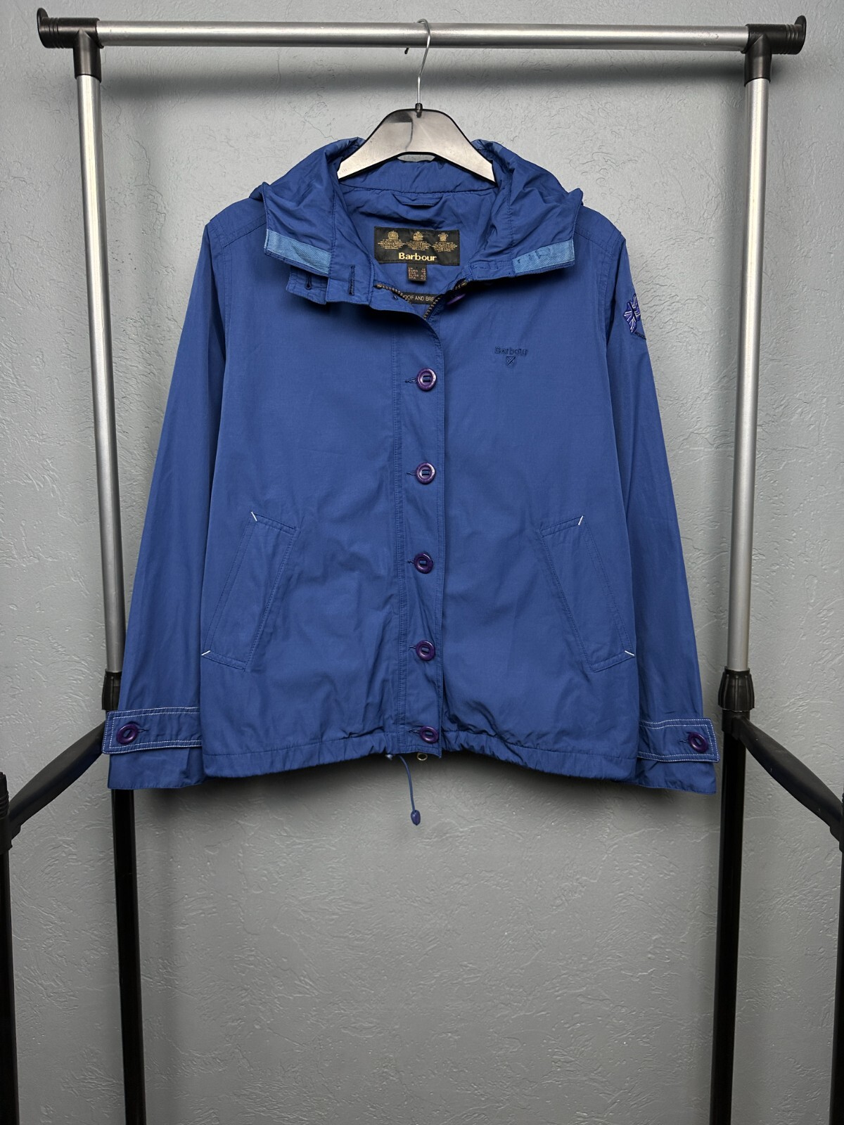Barbour Womens Vintage Windbreaker Jacket Size UK 12