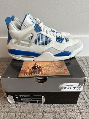 Size 9 - Air Jordan 4 Retro 2006 Military Blue 884802620778| eBay