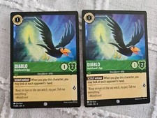Disney Lorcana LOT of 2 Diablo 71/204 PACK FRESH Maleficent's Spy FREE SHIPPING