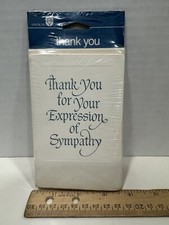 Vintage American Greetings Thank You For Sympathy Cards 8, New