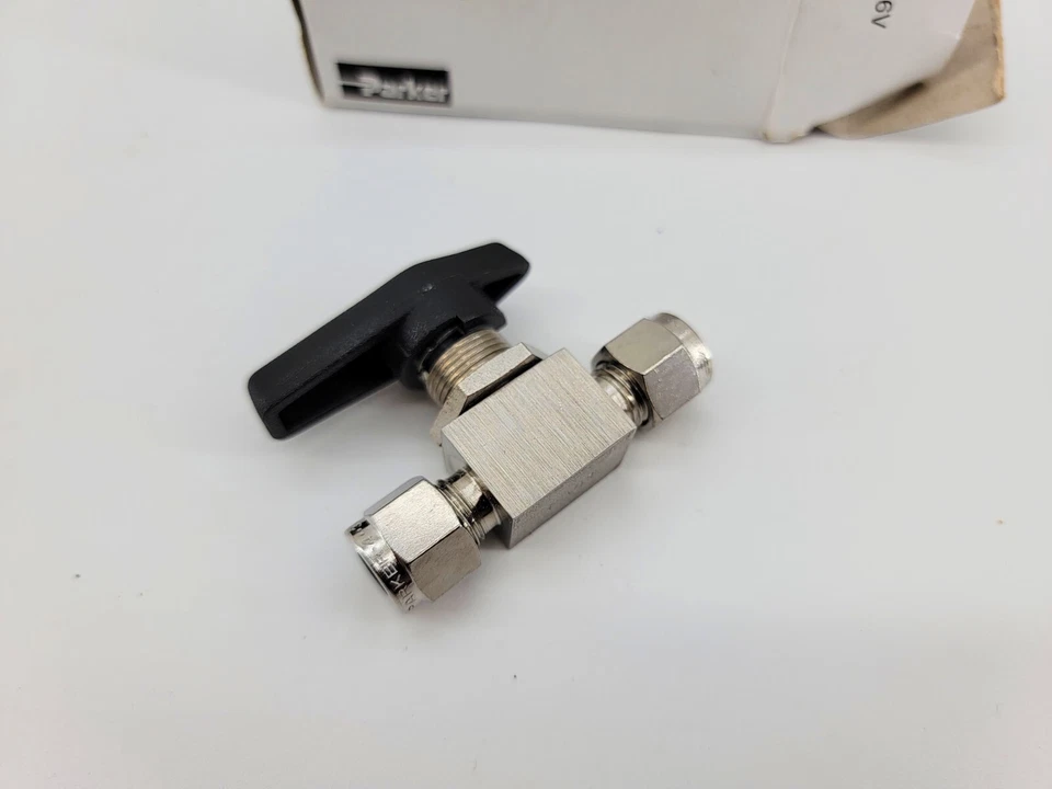 New Parker 4A-MB4LPFA-SSP-GR Mini Ball Valve 2500PSI @ 100F 1/4" - Image 4 of 4