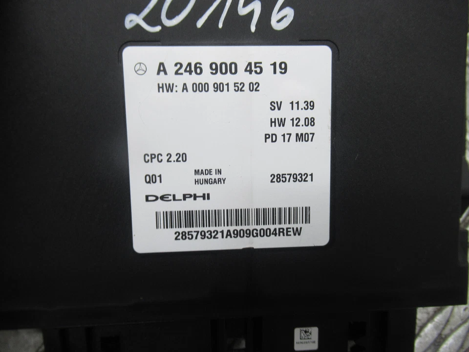 2017 MERCEDES A-CLASS A180D SPORT W176 1.5 DIESEL GEARBOX ECU (K9KA460) REF20146 - Image 2 of 4