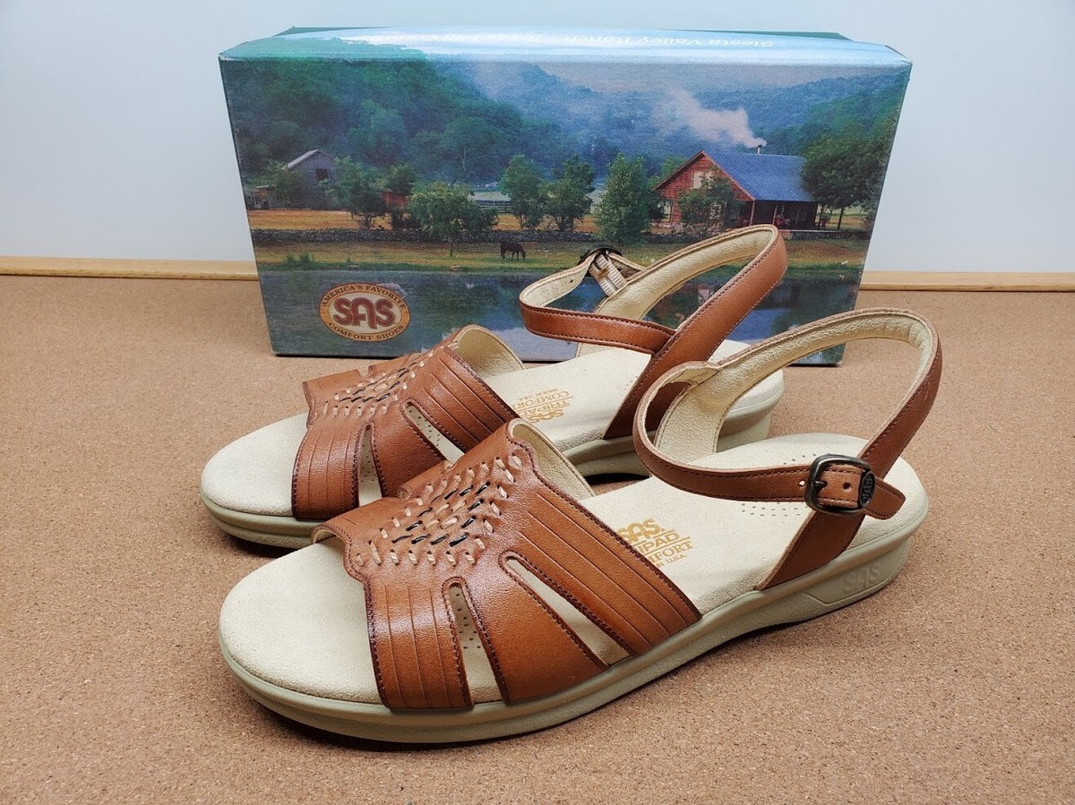NEW SAS Women's Huarache Antique Tan Brown Sandals Shoes 0091-053