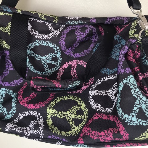 Jet Set Peace Duffle Teen Black Luggage By Pottery Barn - Picture 7 of 12