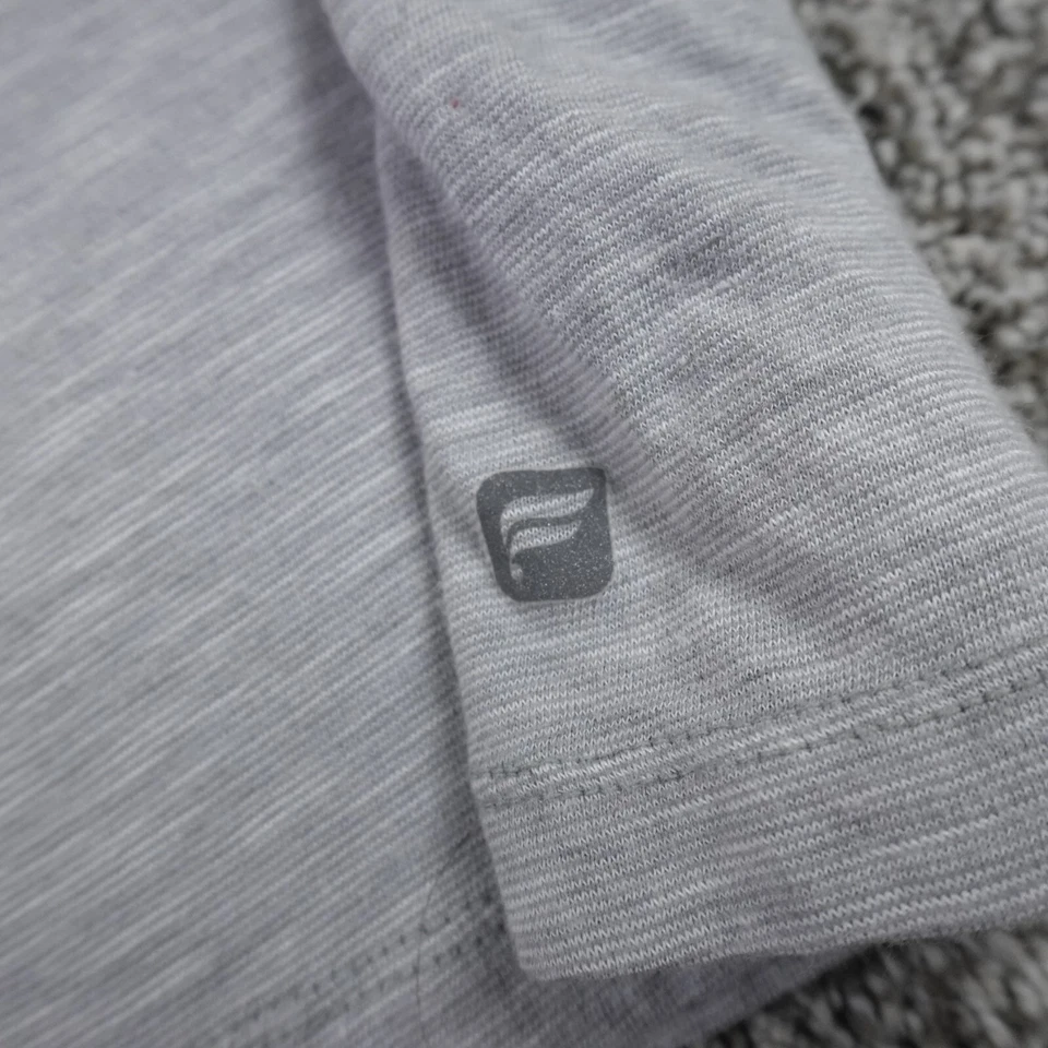 Camisa Fabletics para mujer XL gris jaspeado jaspeado yoga entrenamiento atlético gimnasio correr trotar levantamiento Foto 3 de 4