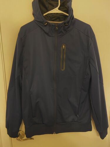 Mondetta Outdoor Project Mondetta Men's Full Zip Hooded Jacket Blue Size M - Picture 3 of 5