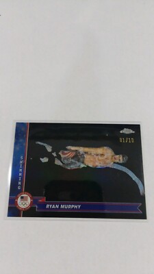 2024 RYAN MURPHY TOPPS CHROME US OLYMPIC TEAM #184 BLACK REFRACTOR  01/10