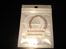 Crystal Double Rhinestone Car Engine Start Stop Decoration Ring, Bling Car