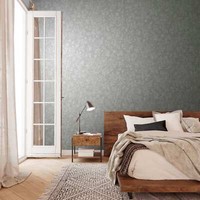 Vliestapete Blumen BläTter Floral Struktur Vintage Grau Beige 82359 (2,77€/1Qm)