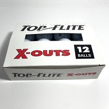 Spalding Top-Flite X-Outs Golf Balls 1 Dozen/12 balls Unused New - White
