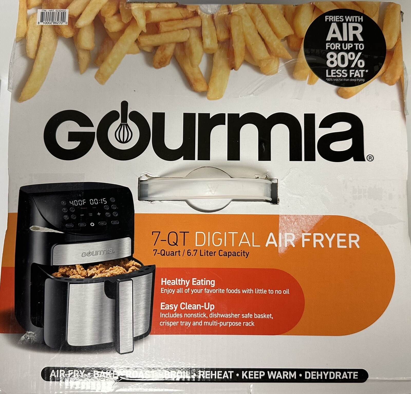 Gourmia GAF798 7 Quart Digital Air Fryer 810002862700 eBay