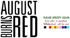 August Burns Red Band 2 Graphic Die Cut decal sticker Car Truck Boat Window 9"