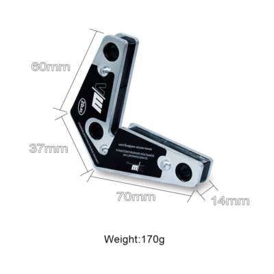 DEWIN Schweißmagnete 4 Stück – Winkelhalter 45°/90°/135°, 9 Lb Haltekraft, Für Schweißer & Heimwerker