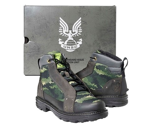 Huk Rogue Wave Fishing Boots Mens 8 Green Gray Camouflage  display picture 3