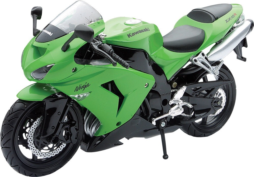 NEW-RAY REPLICA 1:12 SUPER SPORT BIKE 06 KAWASAKI ZX10R GREEN | eBay