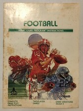 Football Atari 2600 1978 Instruction Manual ONLY, NO GAME - CX2625