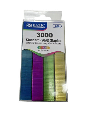 Bazic Standard (26/6) Staples 3000 count