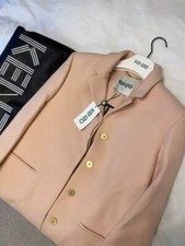 Brand New With Tags Women’s Kenzo Blush Pink Formal Coat - Size M/40 Rrp: £540
