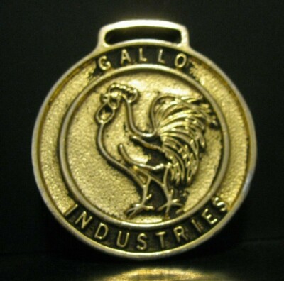GALLO INDUSTRIES Pocket Watch Fob Asphalt Crushed Stone Concrete Pipe chicken