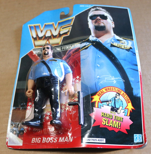 NEW VINTAGE 1990 HASBRO WWF WWE BIG BOSS MAN WREST...