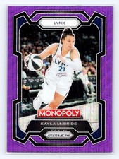 2024 Panini Prizm Monopoly WNBA #61 Kayla McBride Red Classic Icons Prizms