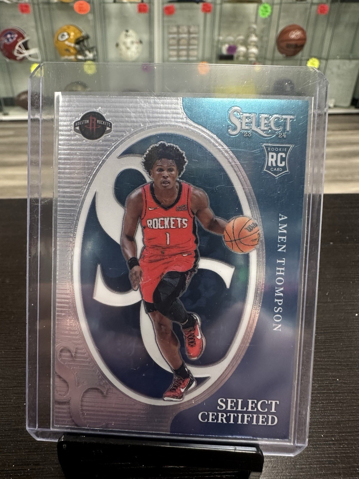 2023-24 Panini Select Basketball Amen Thompson Select Certified Rookie #5 FM