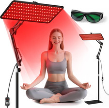 Red Light Therapy Lamp with Adjustable Stand - Infrared for Home Use