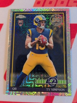 2026 Topps Flagship NFL 35th Anniversary Chrome Mojo Ty Simpson RC