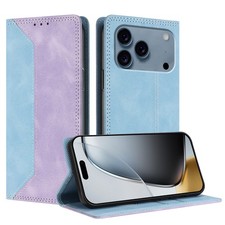 Leather Magnetic Flip Wallet Case For iPhone 17 16 15 14 13 12 Plus Pro Max Air