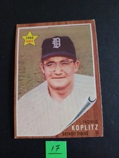 1962 Topps Baseball Card 114 Star Rookie Howie Koplitz EX-MT. rookie card picture