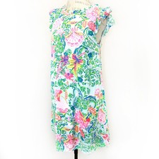 Andree by Unit tropical neon print lined mini dress Small