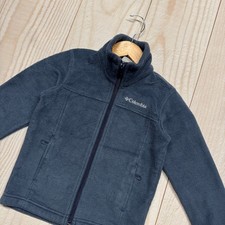 Columbia Boys Steens Mountain Size XXS 4/5 Full Zip Fleece Jacket Navy Blue
