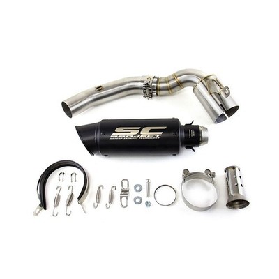 Black Muffler Exhaust Link Pipe Modified Slip for KTM DUKE 200 2000-2023 NEW