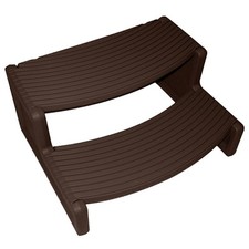 CONFER PLASTICS HS2-E Handi-Step 2 Espresso 1/2" Plastic Step Stool