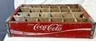 vintage coca cola sign wooden bottle crate coke box carrier 24 slot
