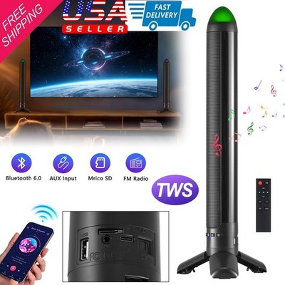 Bluetooth Computer Soundbar Desktop Stereo Sound TV Speakers USB FM TWS 3EQ Mode