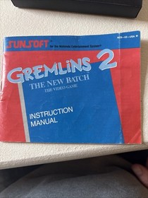 Gremlins 2: The New Batch (NES) - Cartridge, Instructions & Game Sleave