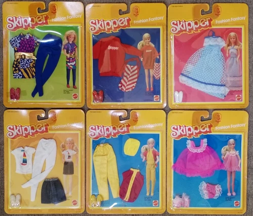 Barbie 1983 Skipper Fashion Fantasy Complete Set Of 6 NIP Vintage Retro Barbie