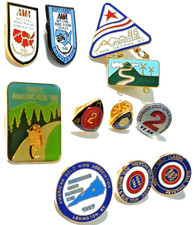 Motorcycle Related Lot of 10 Pins 101 