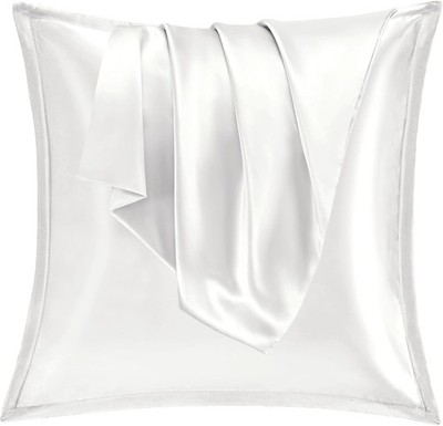 Vielit 2er Set Satin Kissnbezug 80x80 mit Zip,Weich wie EIN Silk Pillowcase,wie