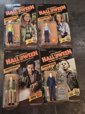 FRIGHT RAGS HALLOWEEN FIGURE LOT Of 4 MYERS KLOK STRODE BRACKETT ON CARD NEW