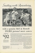 Bell  Howell Filmo Personal Movie Camera Remembering 1931 Vintage Ad