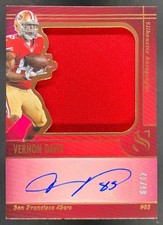 Vernon Davis 2025 Panini Silhouette Auto Bronze 49ers /99