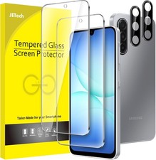 2 2 Pack Galaxy A17 Camera Lens Screen Protector, HD Clear Tempered Glass