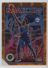 2019 Panini NBA Hoops Premium Stock Get Out the Way Orange Joel Embiid #10 00yf